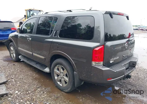 2012 Nissan Armada Platinum из США, поврежденный, VIN 5N1BA0NE2CN617896